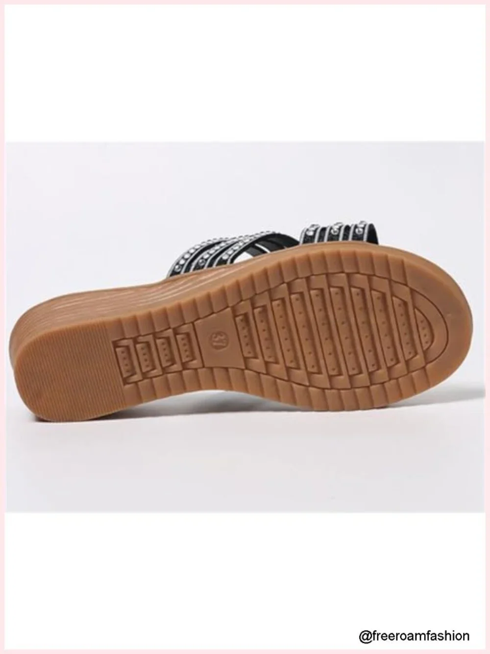 Criss Cross Low Wedge Sandals Dressy Rhinestone Platform Slides Breathable